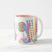 Alte Mode-Süßigkeitsüße Shoppe-Tasse Zweifarbige Tasse (VorderseiteRechts)