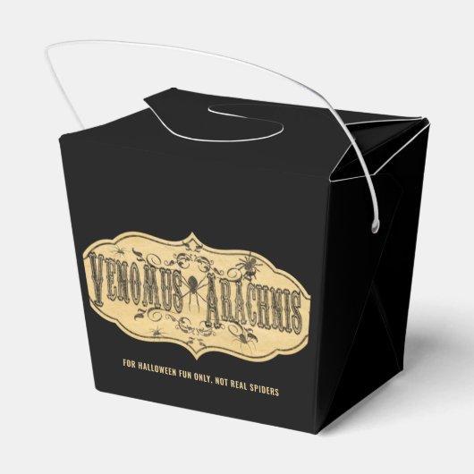 Alte Mode "VENOMUS ARACHNIDS" Halloween Geschenkschachtel (Rückseite)