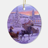 Alte Mode Weihnachten Keramikornament (Links)