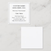 Alte modische Berufliche Visitenkarte (Vorne/Hinten)