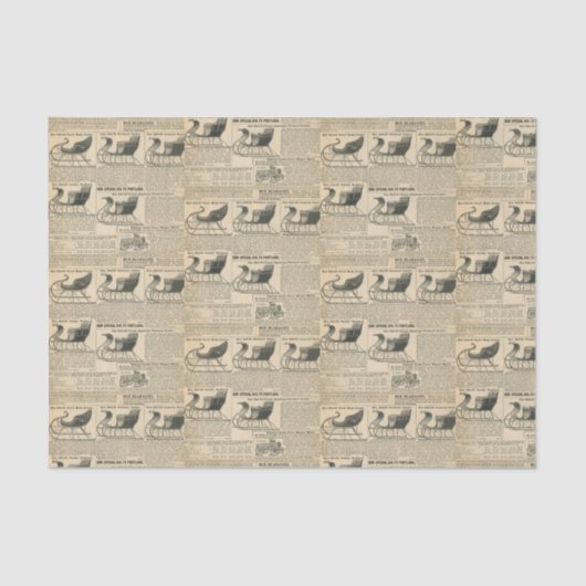 Alte modische Katalog Weihnachtsläden Seidenpapier (Vorderseite)