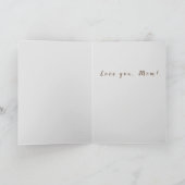 Alte modische Lady Mama Viktorianisch Muttertag Karte (Innenseite)