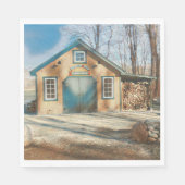 Alte modische Mapele Sugar Shack Serviette (Vorderseite)