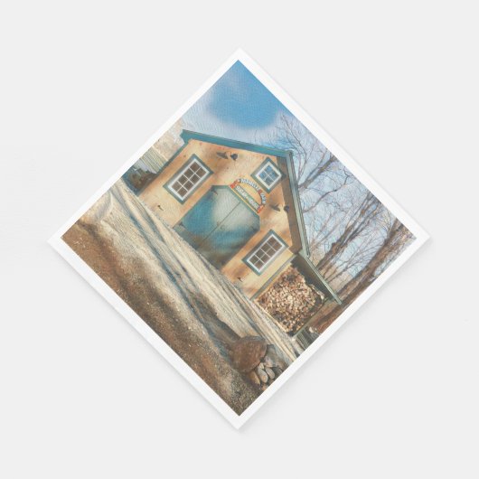 Alte modische Mapele Sugar Shack Serviette (Ecke)