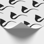 Alte, modische Pipe Geschenkpapier (Ecke)