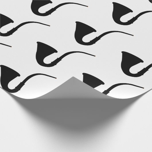 Alte, modische Pipe Geschenkpapier (Ecke)