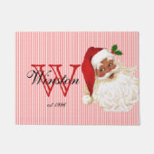 Alte modische Santa Claus Monogram Doormat Fußmatte (Vorderseite)