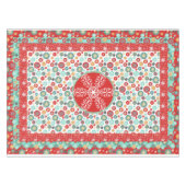 Alte modische skandinavische Retro-Schneeflocke Tischdecke (Vorderseite (Horizontal))