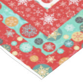 Alte modische skandinavische Retro-Schneeflocke Tischdecke (Schrägansicht)