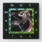 Alte modische Turntable Uhr (Vorderseite)