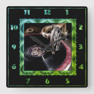 Alte modische Turntable Uhr