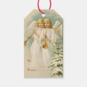 Alte modische WeihnachtsAngels Geschenkanhänger (Rückseite)
