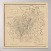 Alte Monadnock-Karte (1891) Poster (Vorne)