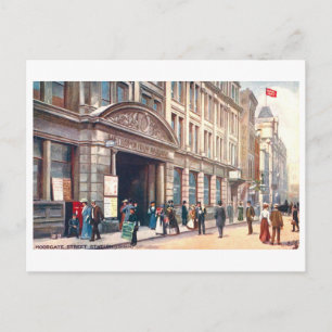 Alte Moorgate Street Station (London) Postkarte