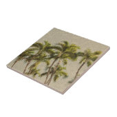 Alte Mosaik-Palmen Fliese (Seite)