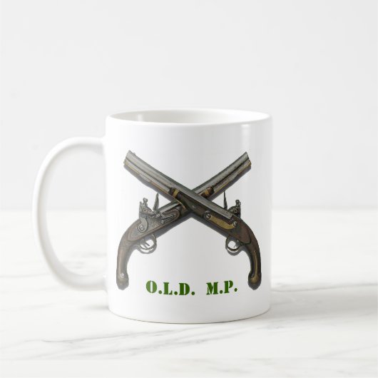 Alte MP Crossed Pistolen Kaffeetasse (Links)