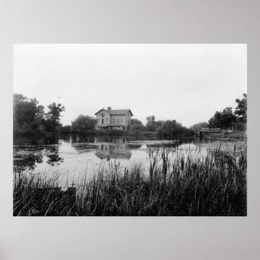 Alte Mühle am Bahnhof Poster (Vorne)