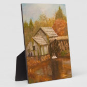Alte Mühle im Herbst Fotoplatte (Seite)
