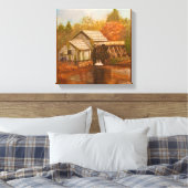 Alte Mühle im Herbst Leinwanddruck (Insitu (Schlafzimmer))