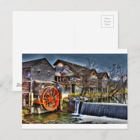 Alte Mühle Postkarte (Vorne/Hinten)
