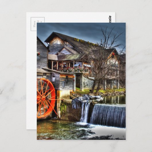 Alte Mühle Postkarte (Vorne/Hinten)