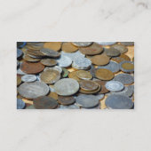 Alte Münzen1299 ALTE MÜNZEN KUPER SILVER METAL BRO Visitenkarte (Rückseite)