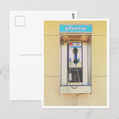 Alte Münzfernsprecher Postkarte (Vorne/Hinten)