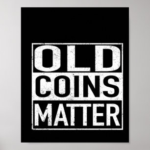 Alte Münzprägemittel Numismatiker Aufkleber Poster