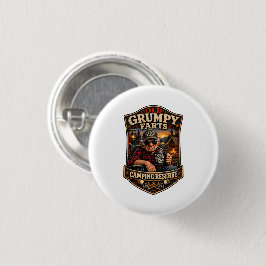 Alte mürrische Camping-Reserve Button