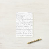 Alte Musik Post-it Klebezettel (Auf Schreibtisch)