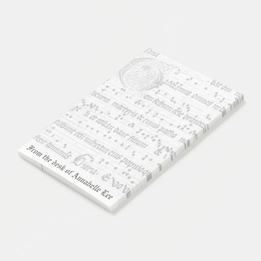 Alte Musik Post-it Klebezettel (angewinkelt)