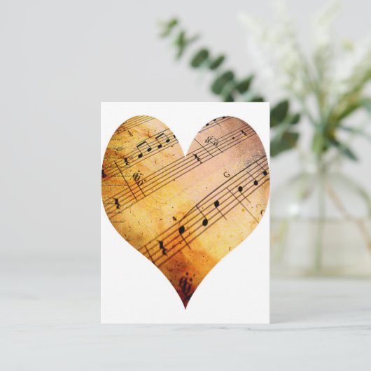 alte Musik Postkarte (Stehend Vorderseite)