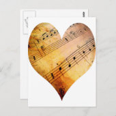 alte Musik Postkarte (Vorne/Hinten)