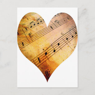 alte Musik Postkarte