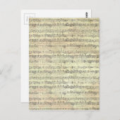 alte Musik Postkarte (Vorne/Hinten)