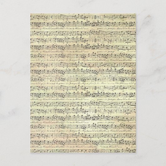 alte Musik Postkarte (Vorderseite)