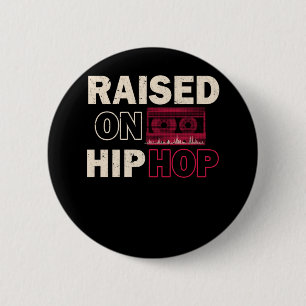 Alte Musik Rap Kindheit Vintage Hip Hop Bass Button