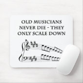 "Alte Musiker die nie" Mousepad (Mit Mouse)