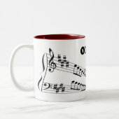 Alte Musiker die nie Zweifarbige Tasse (Links)