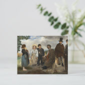 Alte Musikerin Edouard Manet Postkarte (Stehend Vorderseite)
