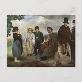 Alte Musikerin Edouard Manet Postkarte