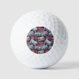 Alte Musikkassetten Vintag nahtlos Golfball
