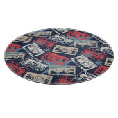 Alte Musikkassetten Vintag nahtlos Schneidebrett (Ecke)