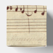 Alte Musiknoten - Bach-Musikblatt Geschenkschachtel (Oben)