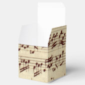Alte Musiknoten - Bach-Musikblatt Geschenkschachtel (Geöffnet)