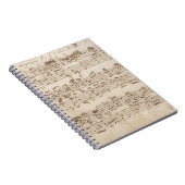 Alte Musiknoten - Bach-Musikblatt Notizblock (Rechte Seite)