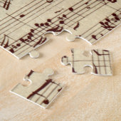 Alte Musiknoten - Bach-Musikblatt Puzzle (Seite)