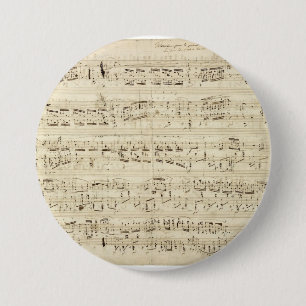 Alte Musiknoten - Chopin-Musikblatt Button