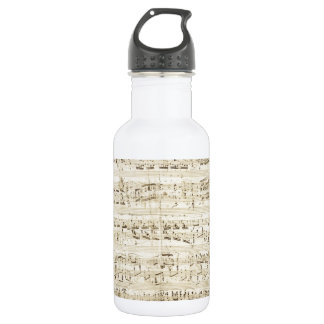 Alte Musiknoten - Chopin-Musikblatt Edelstahlflasche