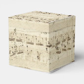 Alte Musiknoten - Chopin-Musikblatt Geschenkschachtel (Rückseite)